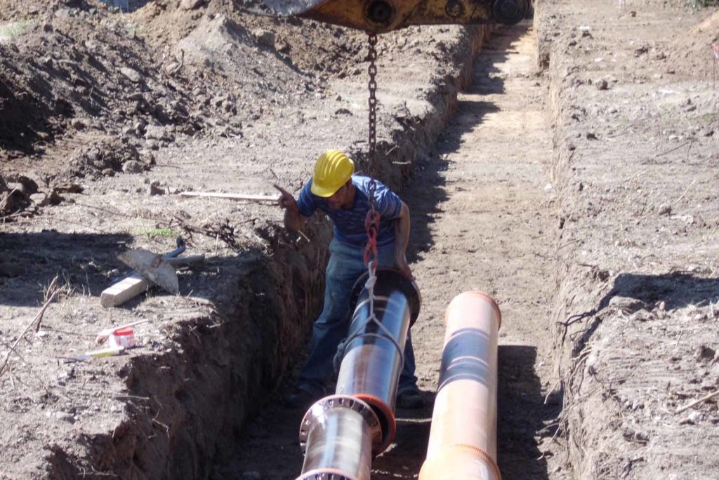 Hydraulic works, aqueducts, sewers and irrigation systems